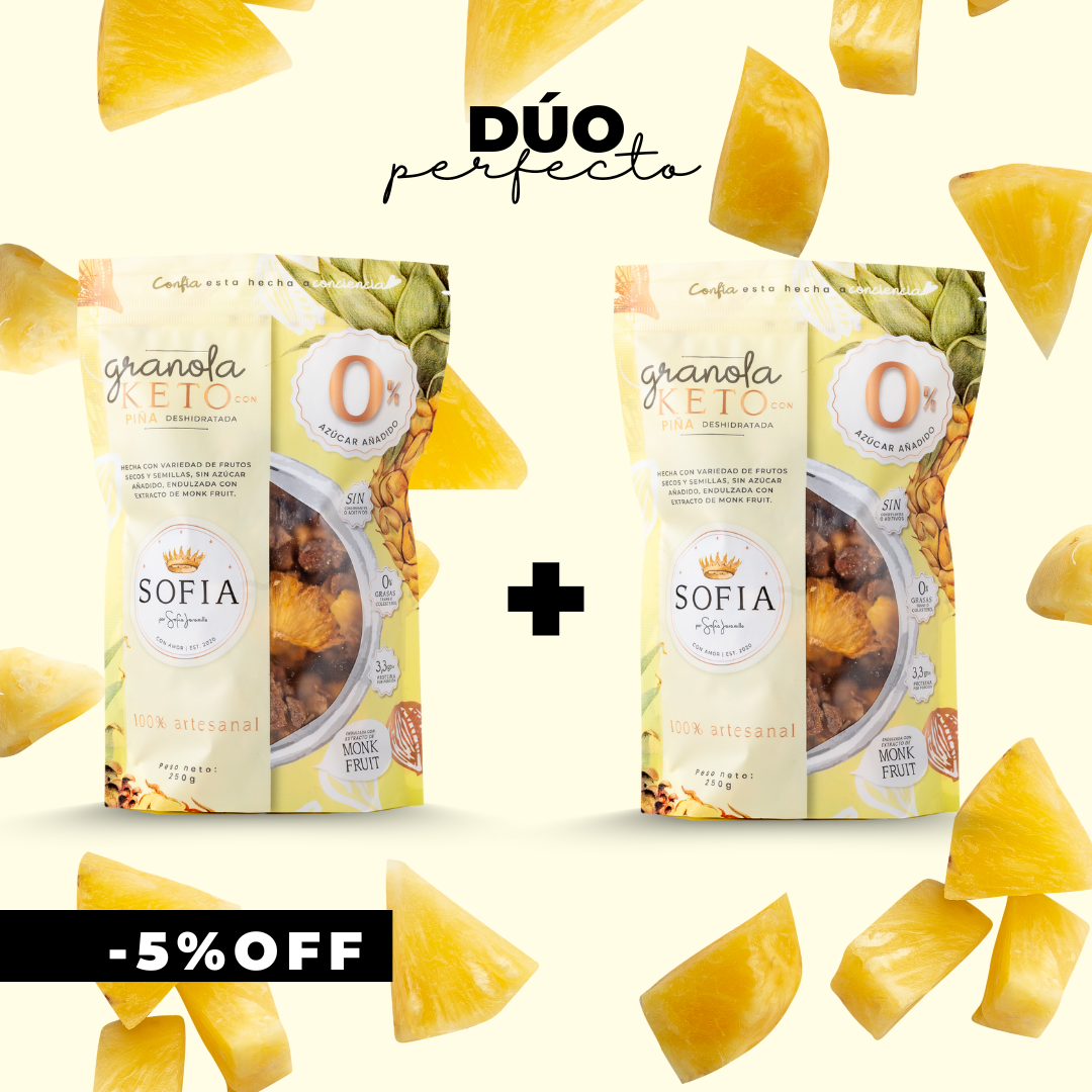 DÚO GRANOLA KETO PIÑA - Sofía por Sofía Jaramillo